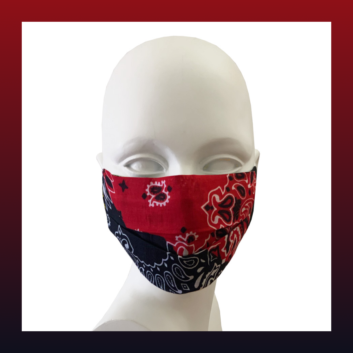 BLACK RED MASK