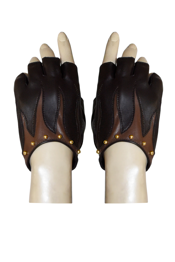 FLAMES GLOVES BROWN