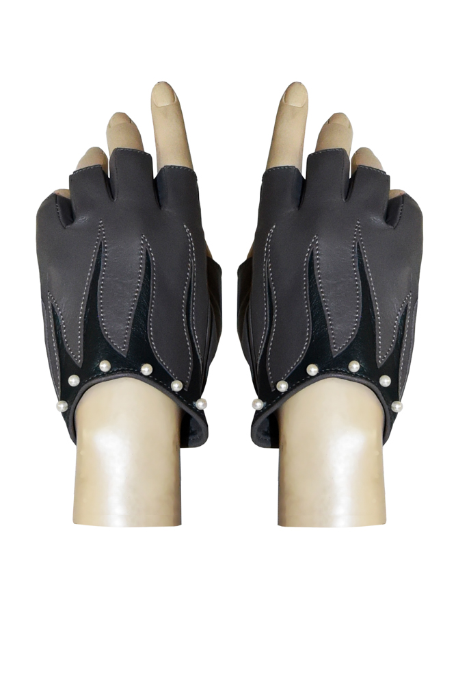FLAMES GLOVES GREY